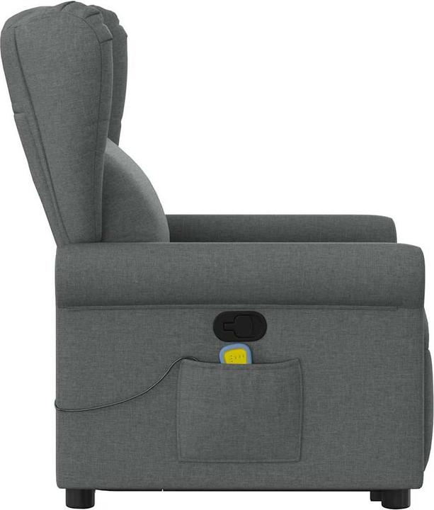 Image du produit VidaXL Fauteuil de massage releveur Gris foncé Tissu