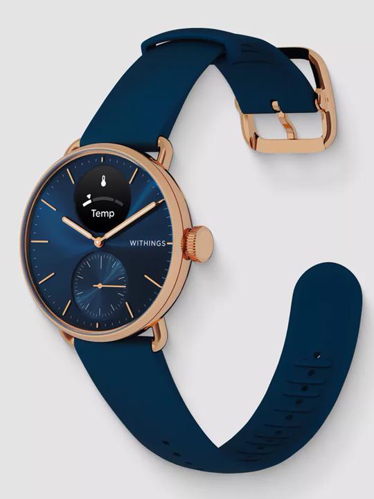 Image du produit Withings HWA10-model 6-All-In ScanWatch 2 rose gold blue (38 mm)