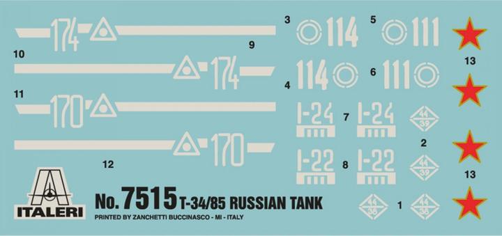 Produktbild Italeri Russischer Panzer T 34/85