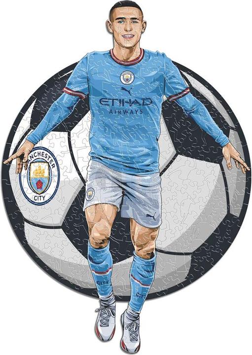 Actual product image Iconic Man City FC - Phil Foden - Wooden Puzzle Size L (500 pieces) (500 pieces)