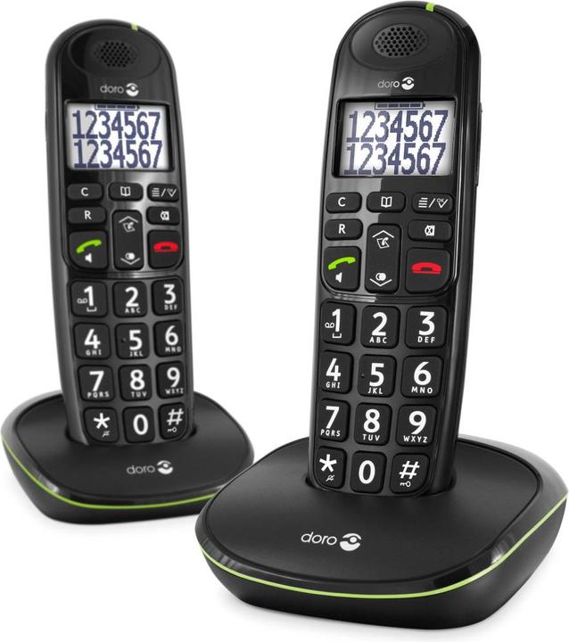Actual product image Doro PHONE EASY 110 DUO ZWART 211-30067