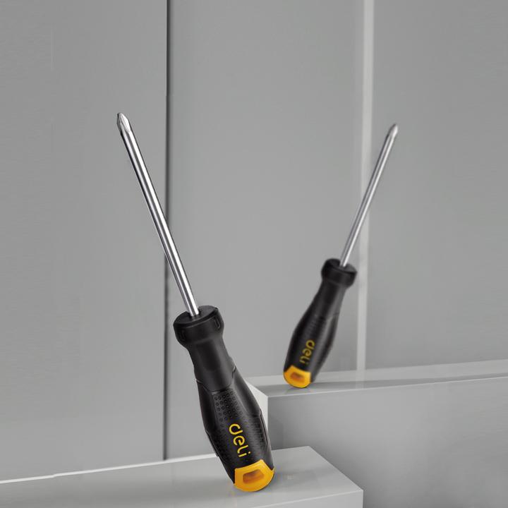 Image du produit Deli Tools Philips Tournevis PH2x150mm EDL626150 (noir) (Recouvrement cruciforme Phillipps (PH))