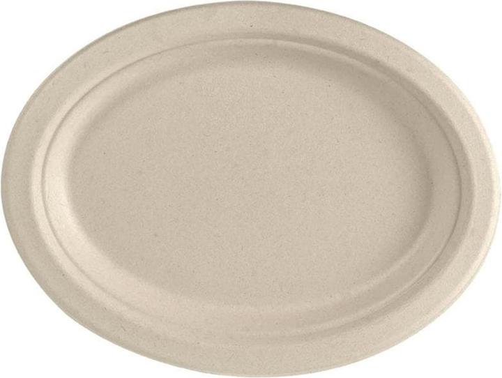 Immagine prodotto Duni Piatto ovale 26 cm Marrone - non rivestito Brown Bagasse 260x200x20 (50 x)