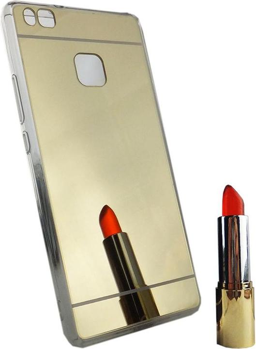 Produktbild König Design Huawei P9 Lite Handy Hülle Spiegel Mirror Soft Case Schutz Cover Bumper Gold (Huawei P9 Lite)