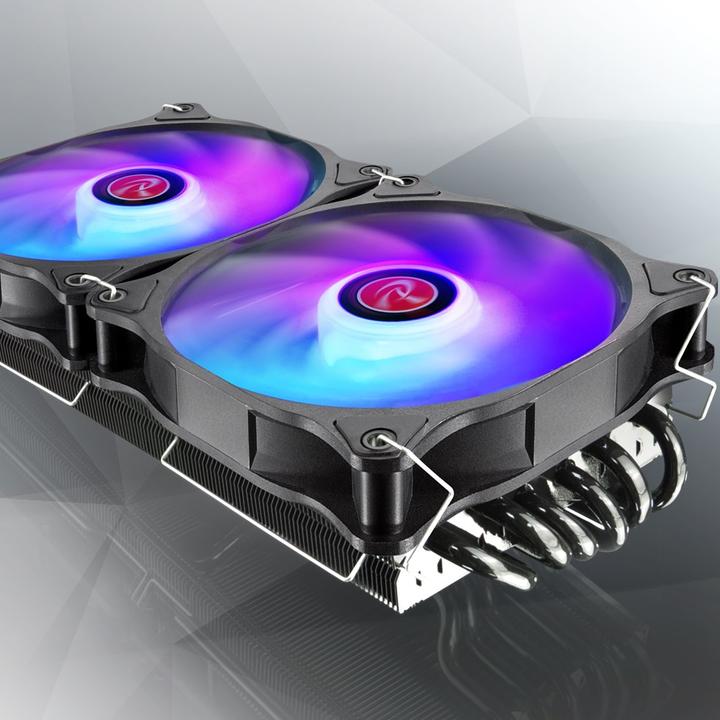 Actual product image Raijintek EOS 12 RBW ADD fan, set of 2 incl. controller (120 mm, 2 x)