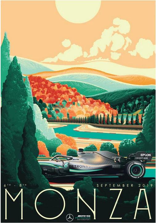 Image du produit Zoom Poster Monza Formule 1 (40 x 30 cm)