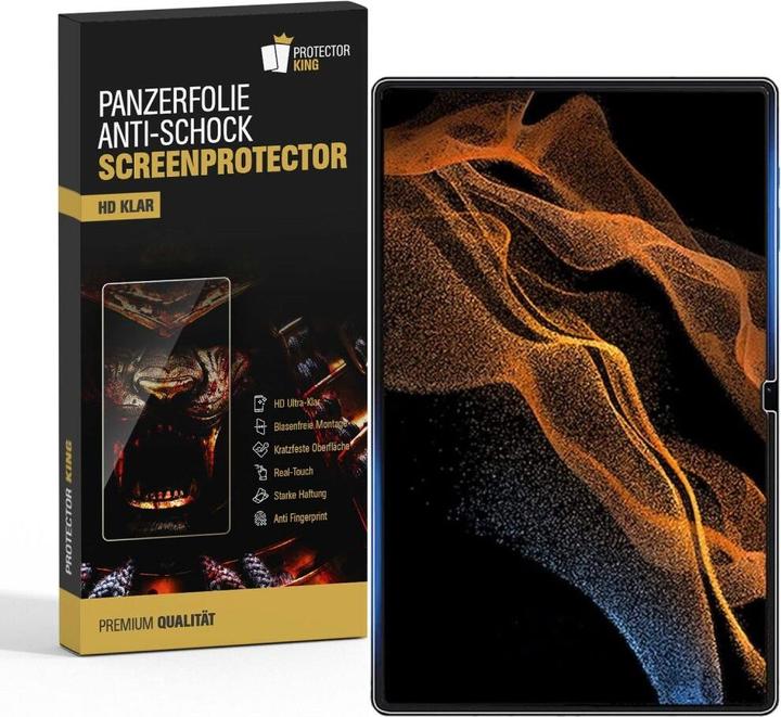 Actual product image Protectorking 2x 9H Panzerglas flexibel HD Klar (2 Piece, Galaxy Tab S8 Ultra)