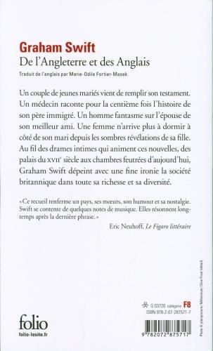 Immagine prodotto De l'Angleterre et des Anglais (Francese, Swift Graham, 2020)