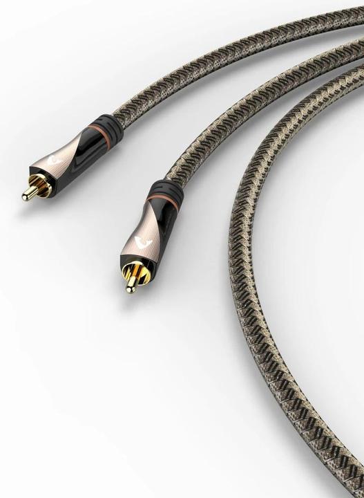 Produktbild Avinity Digitales Cinch-Kabel, 1 Stecker - 1 Stecker, Gewebe, vergoldet, 1 m (1 m, Cinch)