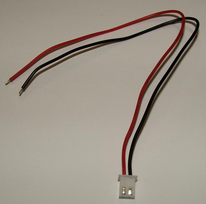 Actual product image OEM Connector with 30cm cable JST XH2.54 2 Pin Femal