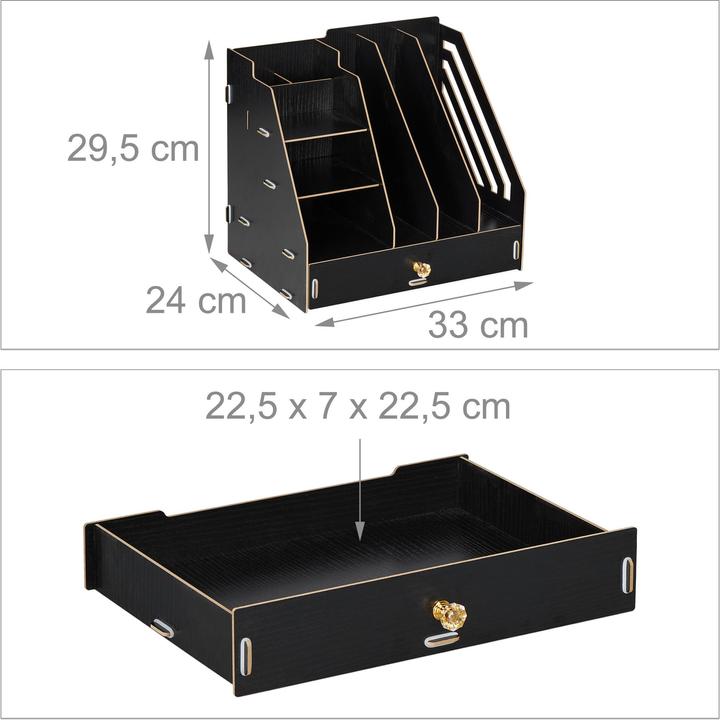 Produktbild Relaxdays Schreibtisch-Organizer (A4)