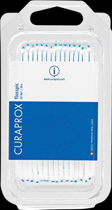 Produktbild Curaprox DF 967 Flosspic Zahnstocher +Seide 30 Stk