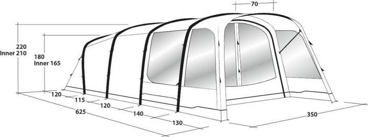 Produktbild Outwell Avondale 5PA (Tunnelzelt, 24.90 kg, 5 Personen)