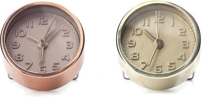 Actual product image Kikkerland Gold and Copper Alarm Clocks (AC10-A-EU)