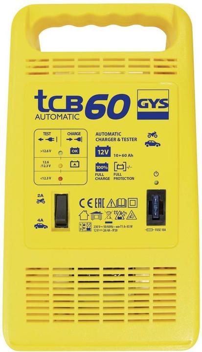 Image du produit GYS TCB 60 023253 Chargeur de voiture 12 V 4 A (12V, 4 A)