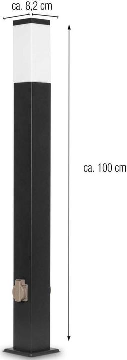 Actual product image Grafner Path light stand light 100cm with 2 sockets (E27, IP44)