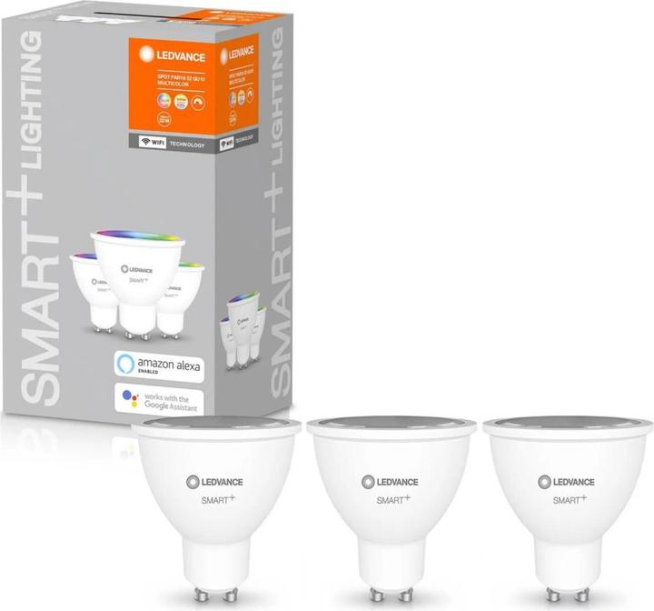 Produktbild Ledvance Smart+ Wifi Spot (GU10, 4.90 W, 350 lm, 3 x, G)