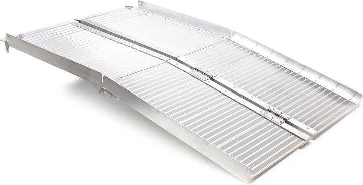 Produktbild Wiltec Rollstuhlrampe doppelt faltbar 305cm 270kg Rollirampe Alu Rampe Rollstuhl