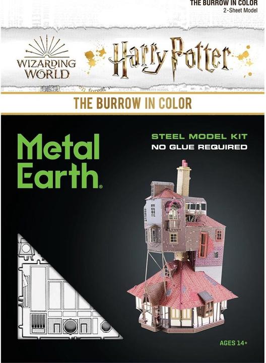 Actual product image Metal Earth Harry Potter The Burrow in Color