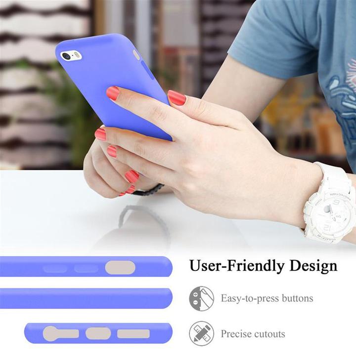 Actual product image Cadorabo TPU Liquid Silicone Case Cover (Apple iPhone 5)