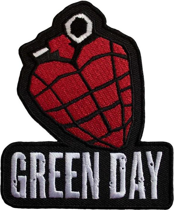 Produktbild Green Day Granate Aufnäher zum Aufbügeln gewebter Stoff Logo (1 x)