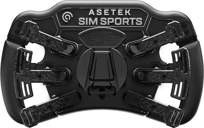 Actual product image Asetek SimSports Invicta Formula steering wheel, 4.3-inch LCD, USB-C - Black on Black Edition