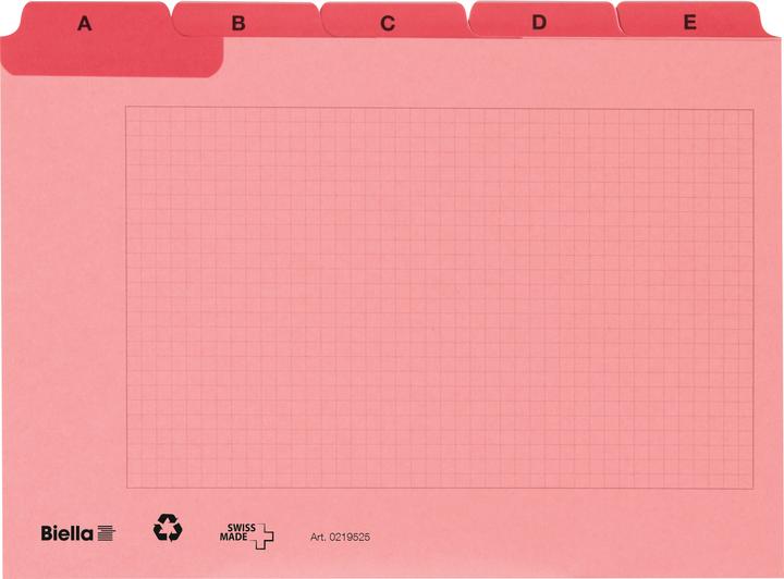 Image du produit Biella Fiches d'indexation Alphabet A - Z au carré (A5, 450 g/m², 25 x)