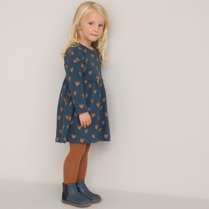 La Redoute Collections Langärmeliges Kleid mit Herzen