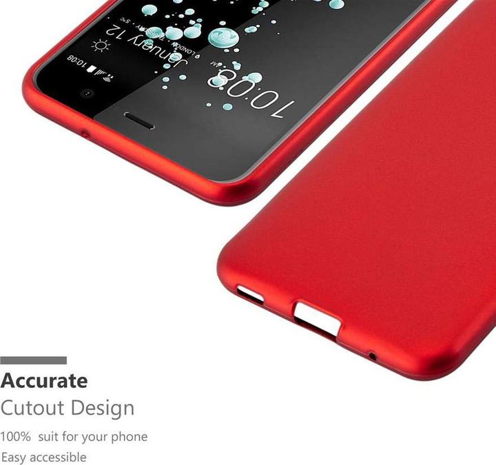 Productafbeelding Cadorabo TPU matte metalen hoes (HTC U Play)