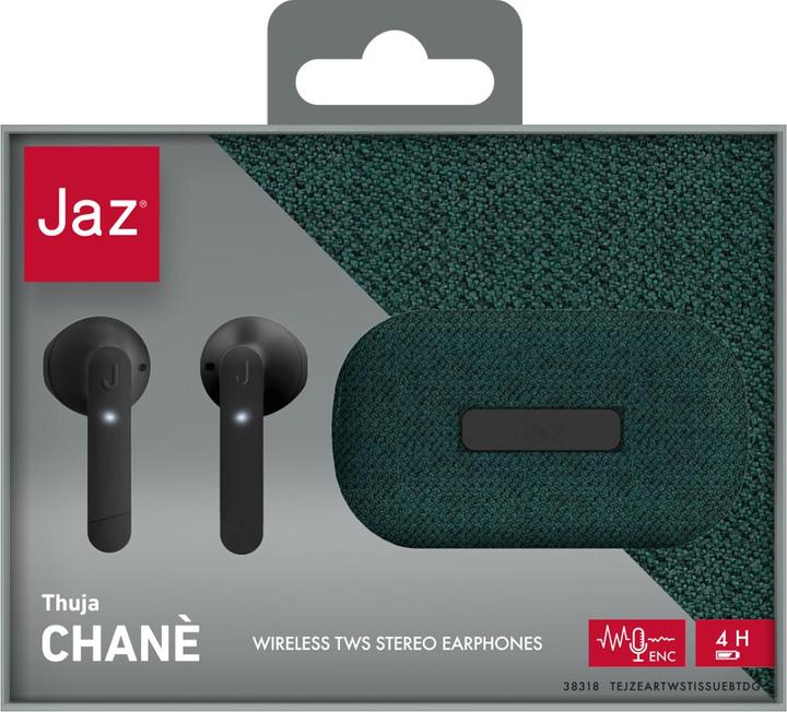 Immagine prodotto JAZ Chané - Auricolari TWS con tecnologia ENC e custodia di ricarica in tessuto (ANC, 4 h, Senza fili)