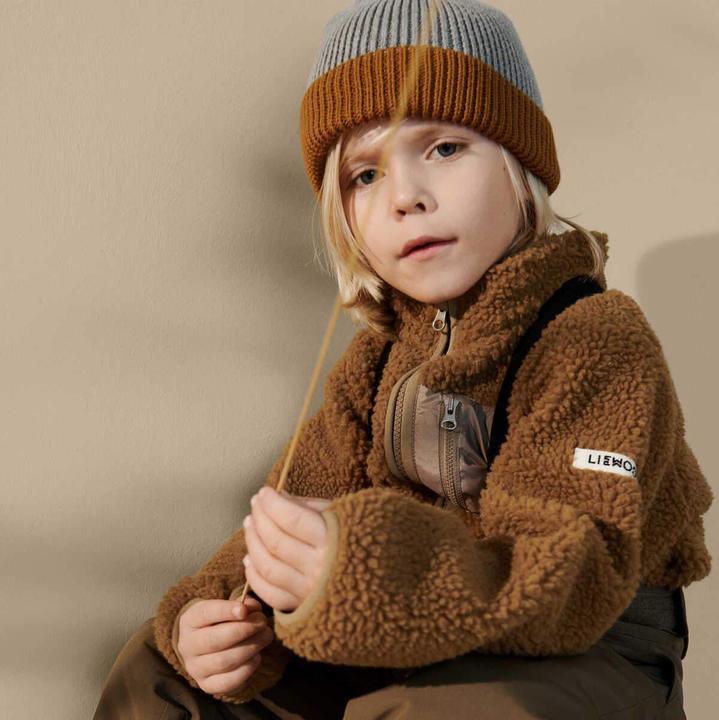 Produktbild Liewood Strick Beanie Melange Caramel