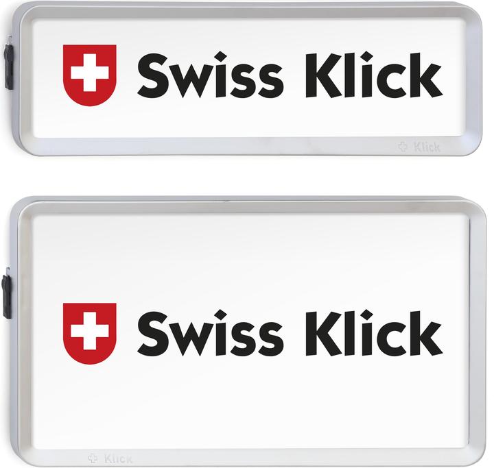 Produktbild Swissklick Nummerrahmen (Front + Heck, Hochformat, Langformat)