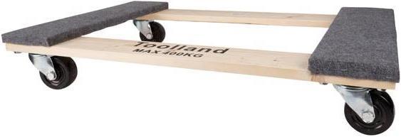 Velleman SUPPORT ROULANT POUR MEUBLES - RECTANGULAIRE - 760 x 460 mm - CHARGE MAX. 400 kg (400 kg)