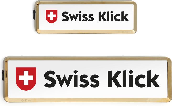 Produktbild Swissklick Wechselnummernrahmen-Set (Front + Heck, Langformat)