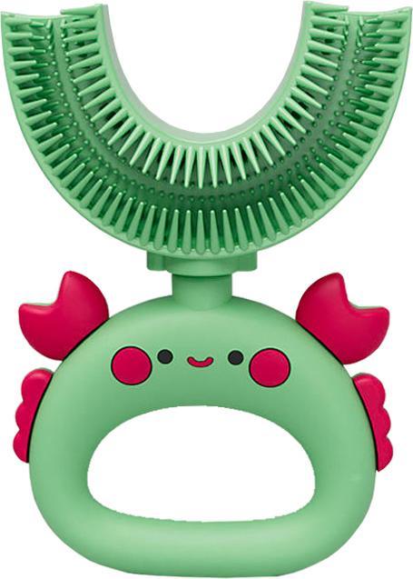 Produktbild VR Shinecon Kinderzahnbürste U-Form, Modell Crab Grün