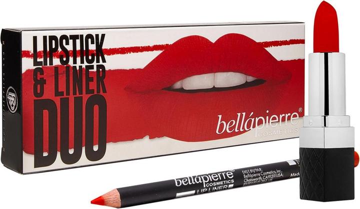 Immagine prodotto Bellapierre Cosmetics Kit - Rossetto & Liner Duo Rosso Fuoco (Rosso fuoco)