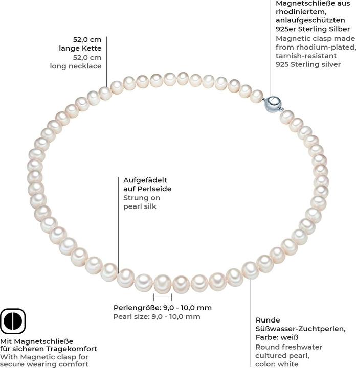 Image du produit Valero Pearls Chaîne pour femme - 36532 (Argent Sterling)
