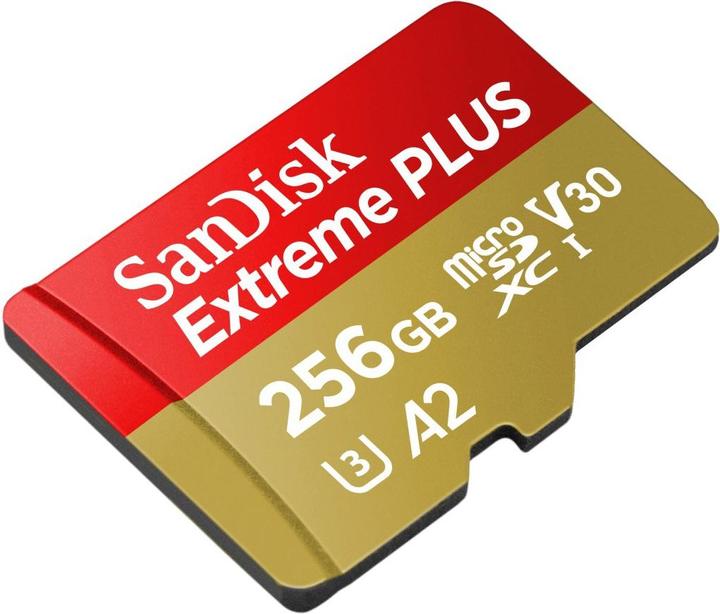 Produktbild SanDisk Extreme Plus (256 GB, microSDXC, U3, UHS-I)