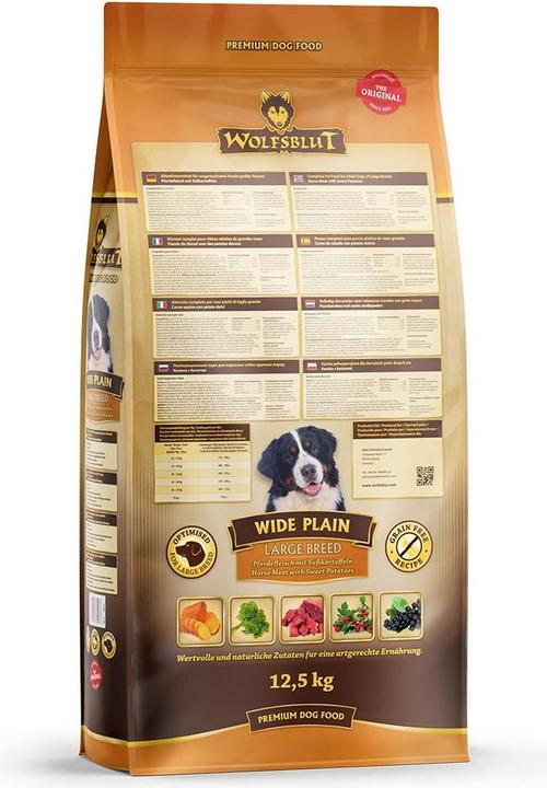 Actual product image Wolfsblut Dry Dog Food Wide Plain Large Breed, 12.5 kg (Adult, 1 pcs., 12500 g)