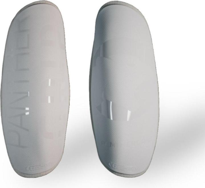 Panthergrip Protège-tibias de football avec aide à l'enfilage Blanc Taille S (S)