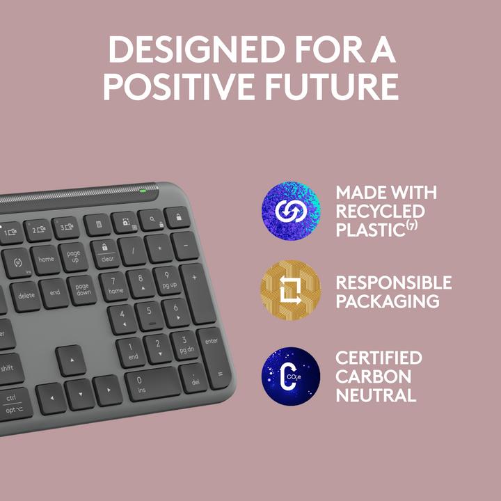 Produktbild Logitech Signature Slim K950 (Eng. Int., Kabellos)