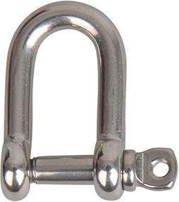 Actual product image ProPlus D-shackle 4mm, A4 RVS AISI 316, 750 daN