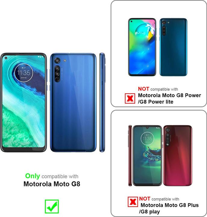 Actual product image Cadorabo Case for Motorola MOTO G8 with belt clip (Motorola Moto G8)