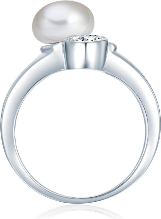 Image du produit Valero Pearls Femme argent sterling zirconium perle d'eau douce de culture argent - 3876 (58, Argent 925)