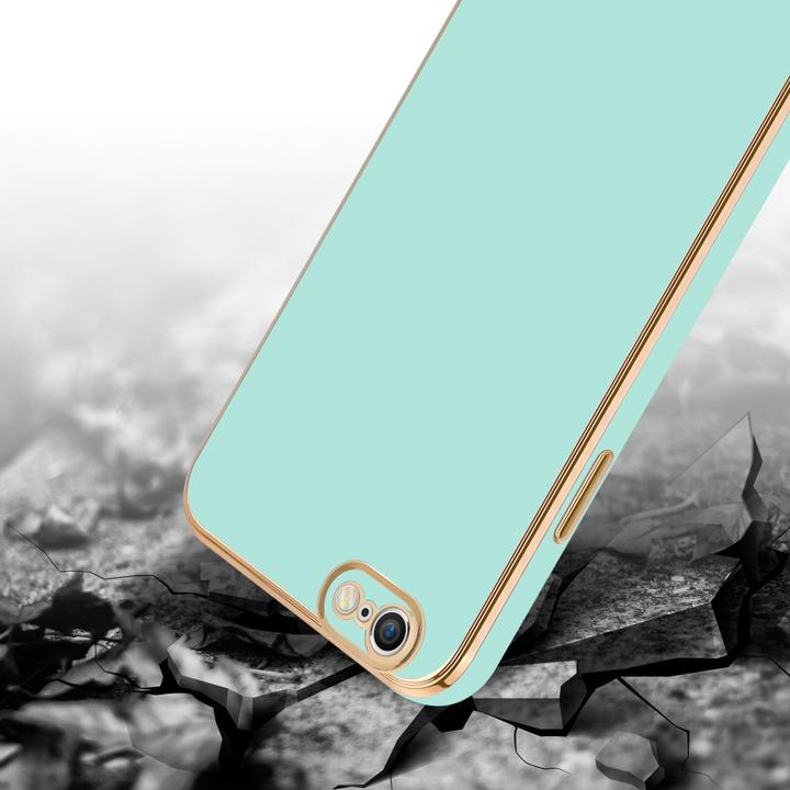 Productafbeelding Cadorabo Hoesje voor Apple iPhone 6 PLUS / 6S PLUS in TPU met camerabescherming LM130 Style (Apple iPhone 6 Plus)