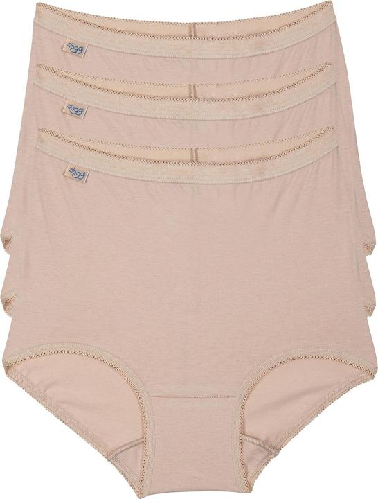 Produktbild Sloggi Damen Basic+ Maxi Slip Schlüpfer natürlich weich | 3 Stück (44, 3er Pack)
