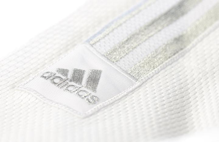 Produktbild adidas Judo-Anzug "Contest" weiss/silberne Streifen, J650 (170)