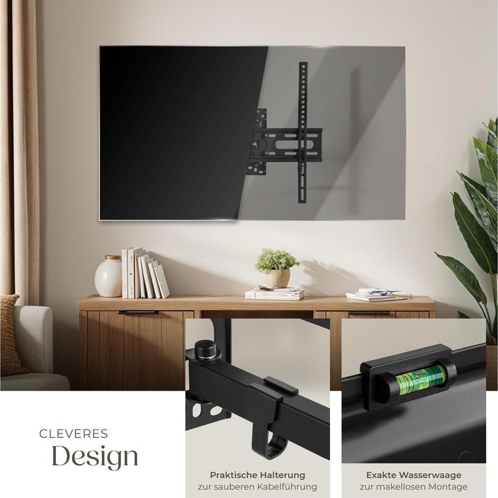 Image du produit tectake Support TV mural (Mur, 55", 50 kg)