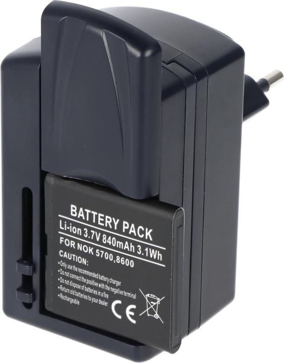 Actual product image AccuCell Universal Ladegerät für viele Handy Akku (Battery + charger)