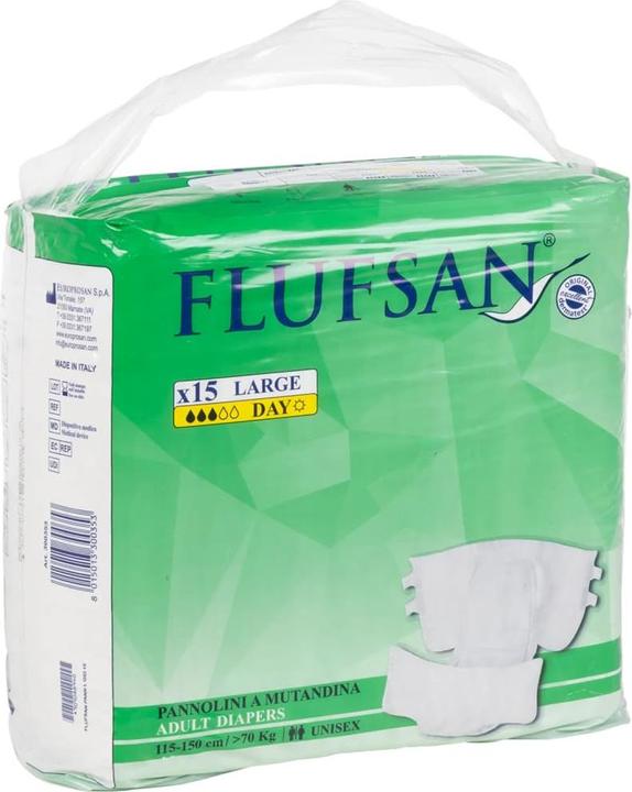 Produktbild VidaXL Flufsan Einwegwindeln für Erwachsene 15 Stk. Grösse (15 x, L)